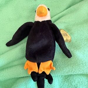 Ty Beanie Babies Baldy in Black and Gold